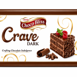 Chocolate indulgence with a glossy
